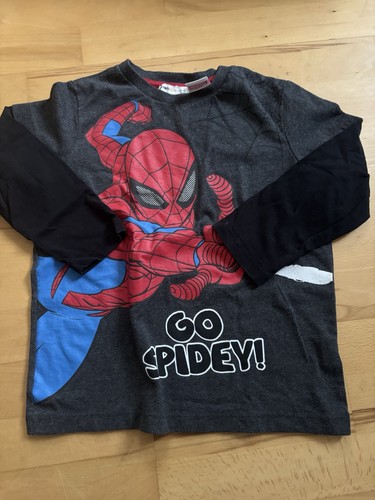 Spiderman langarmshirt 110 - spiderman,
